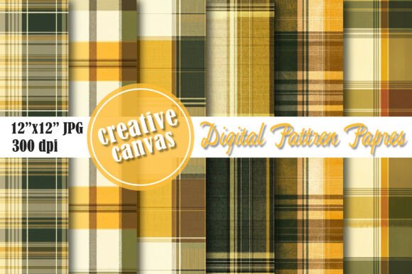Download Autumn Plaid Digital Paper Bundle - Premium Bundle