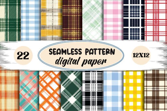Download Seamless Plaid Digital Paper - Premium Bundle